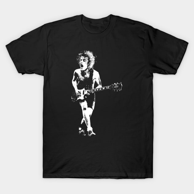 Angus Young T-Shirt by Sarukaku